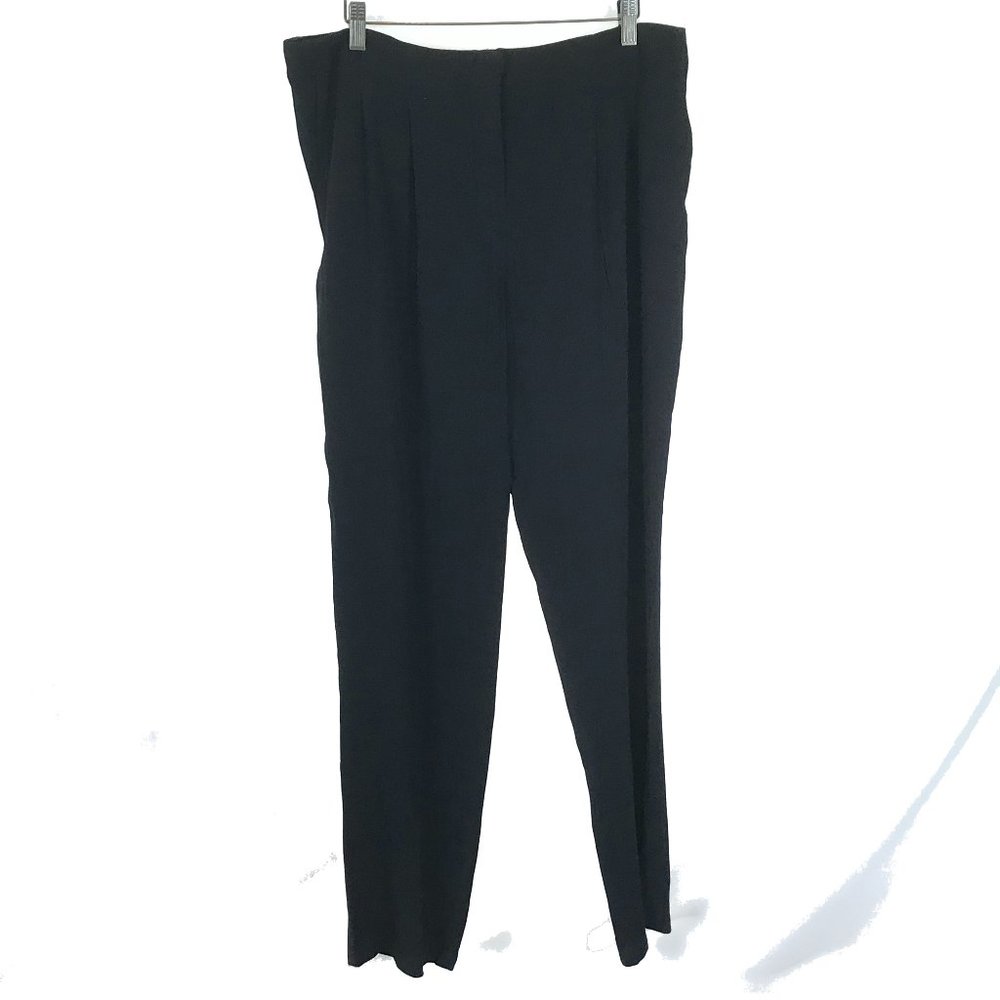 Womens Size 12 Gerard Darel Made in Italy Black Pure Viscose Trouser Pants